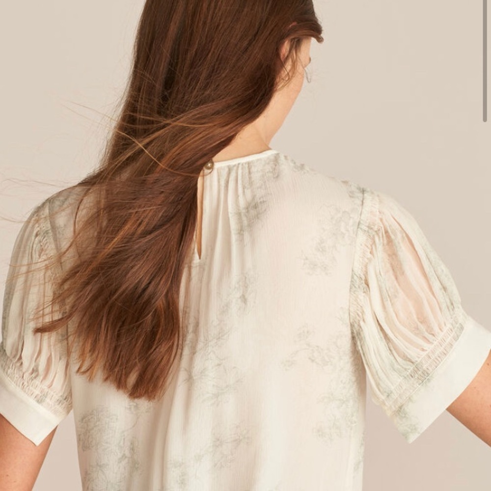 Rebecca Taylor Shortsleeve toile blouse - Picture 3 of 4